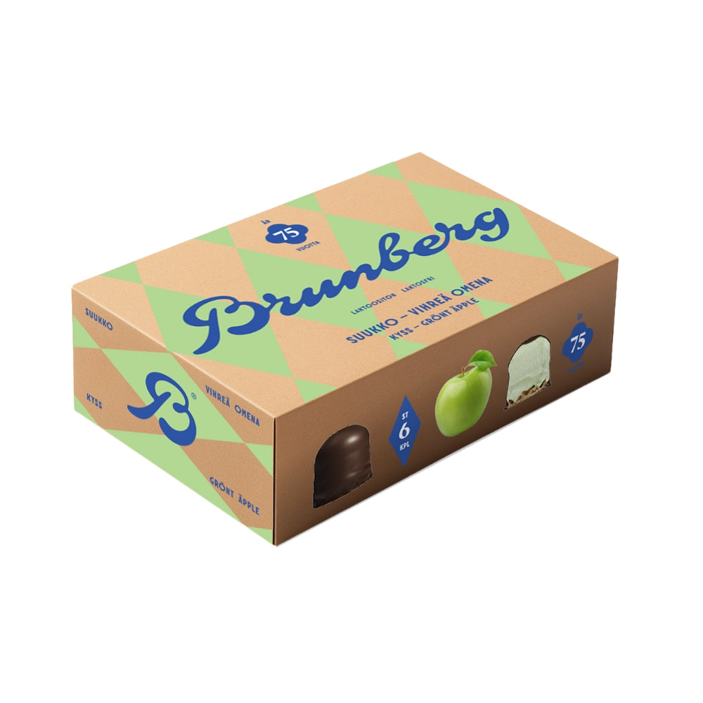 Brunberg Grönt äpple kyss 6 st 150g