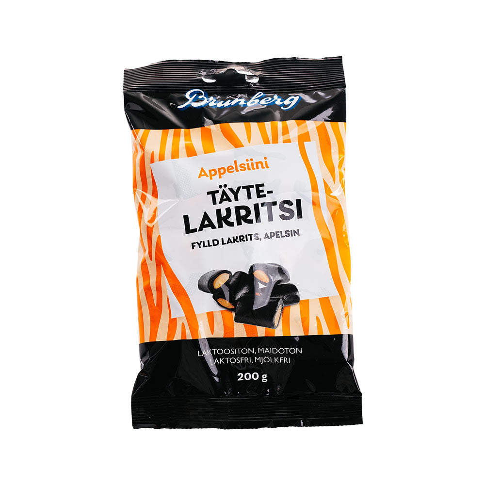 Brunberg fylld lakrits apelsin 200g