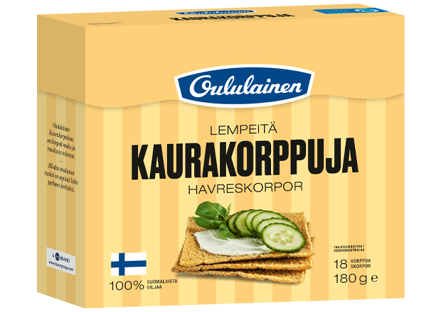 Oululainen Havreskorpor 180g – finska havreskorpor