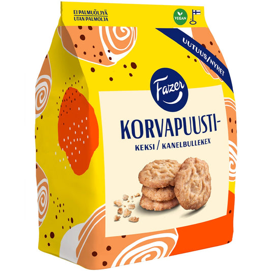 Fazer kanelbullekex 270 g – finska kex med smak av kanelbulle