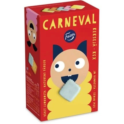 Fazer Carneval kex – färgglada finska kex från Fazer