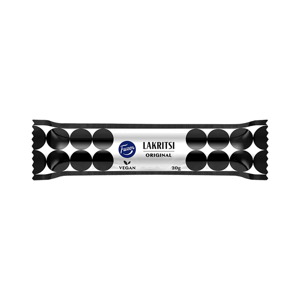 Fazer Lakritsi Original 20 g – klassisk finsk lakritsstång