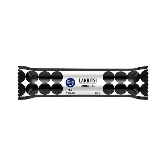 Fazer Lakritsi Original 20 g – klassisk finsk lakritsstång