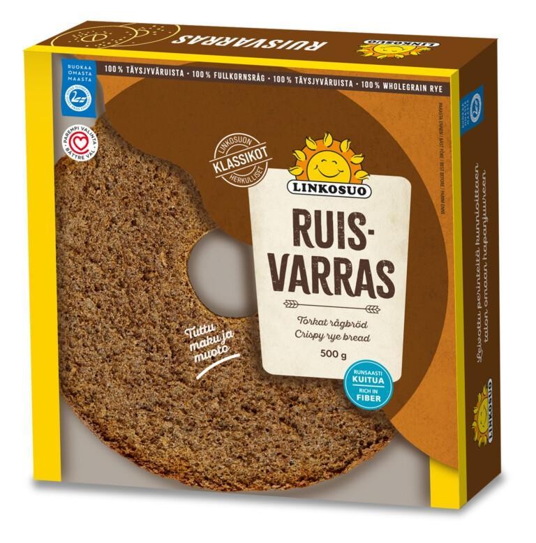 Linkosuo Torrt rivet Rågbröd 500g