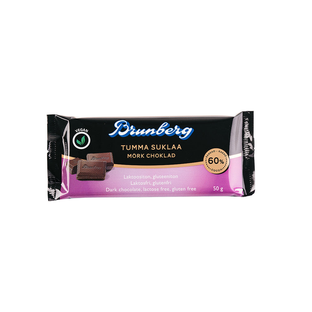 Brunberg Mörk choklad 60% 50 g