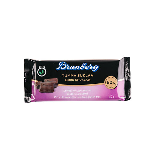 Brunberg Mörk choklad 60% 50 g