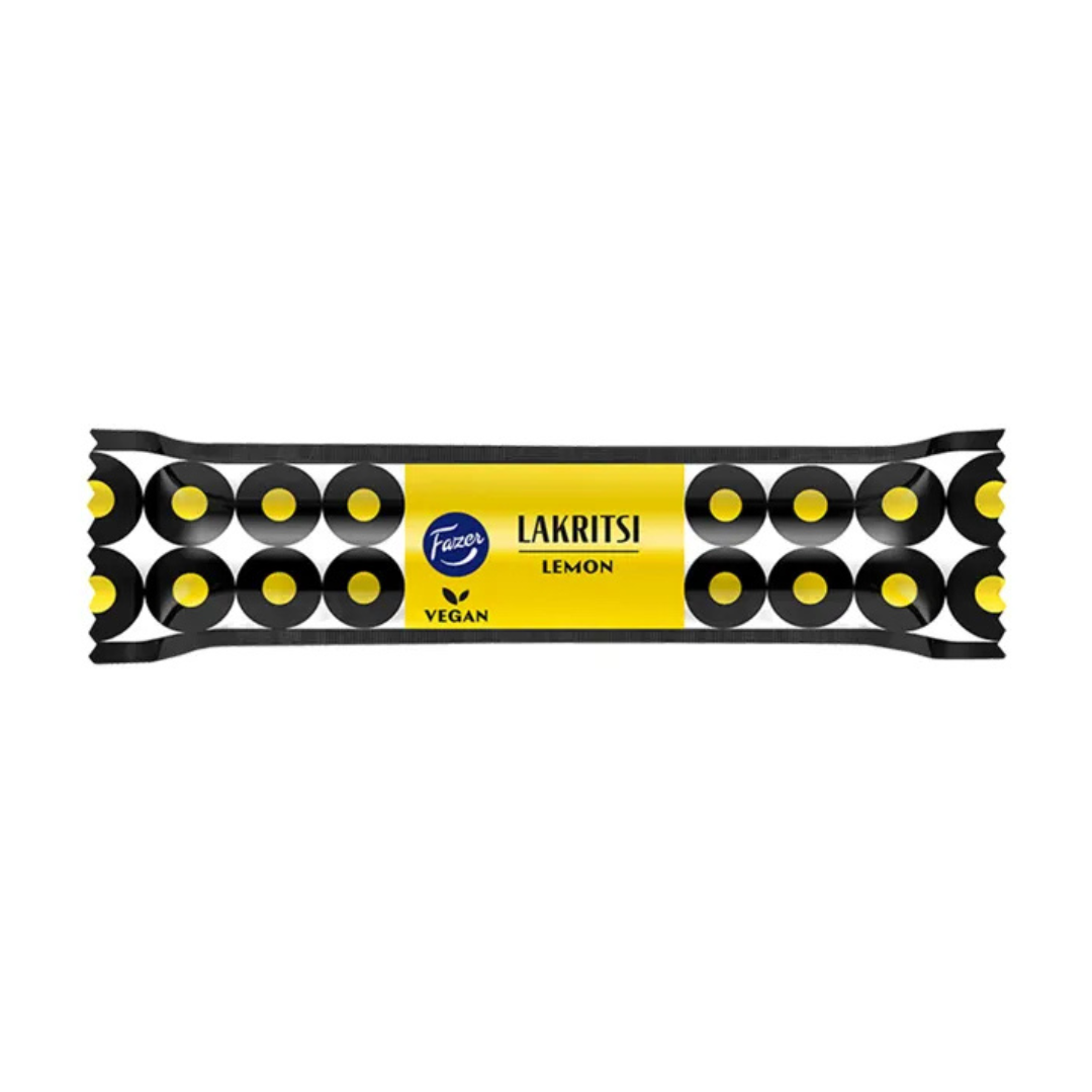 Fazer Lakritsi Lemon 20g – lakritsstång med citron