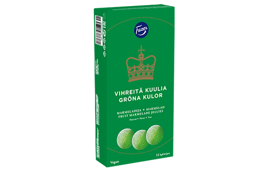 Fazer Gröna Kulor 260g – finsk marmelad