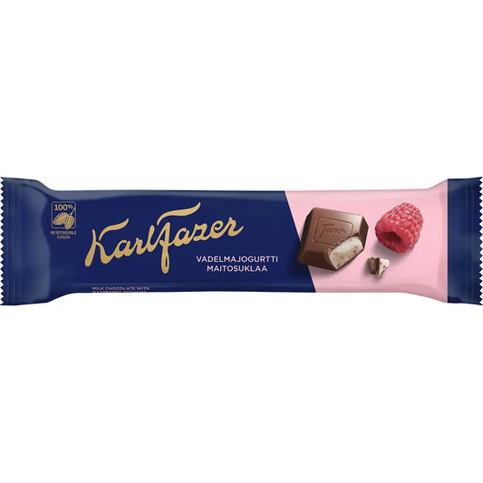 Karl Fazer Hallonyoghurt 37g – chokladbar med hallon och yoghurt
