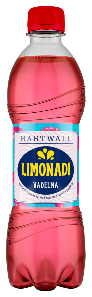 Hartwall lemonad med hallonsmak 0,5L