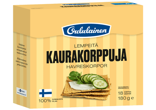 Oululainen Havreskorpor 180g – finska havreskorpor